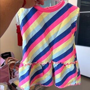 Billieblush Vibrant Striped Tank Top size 2T